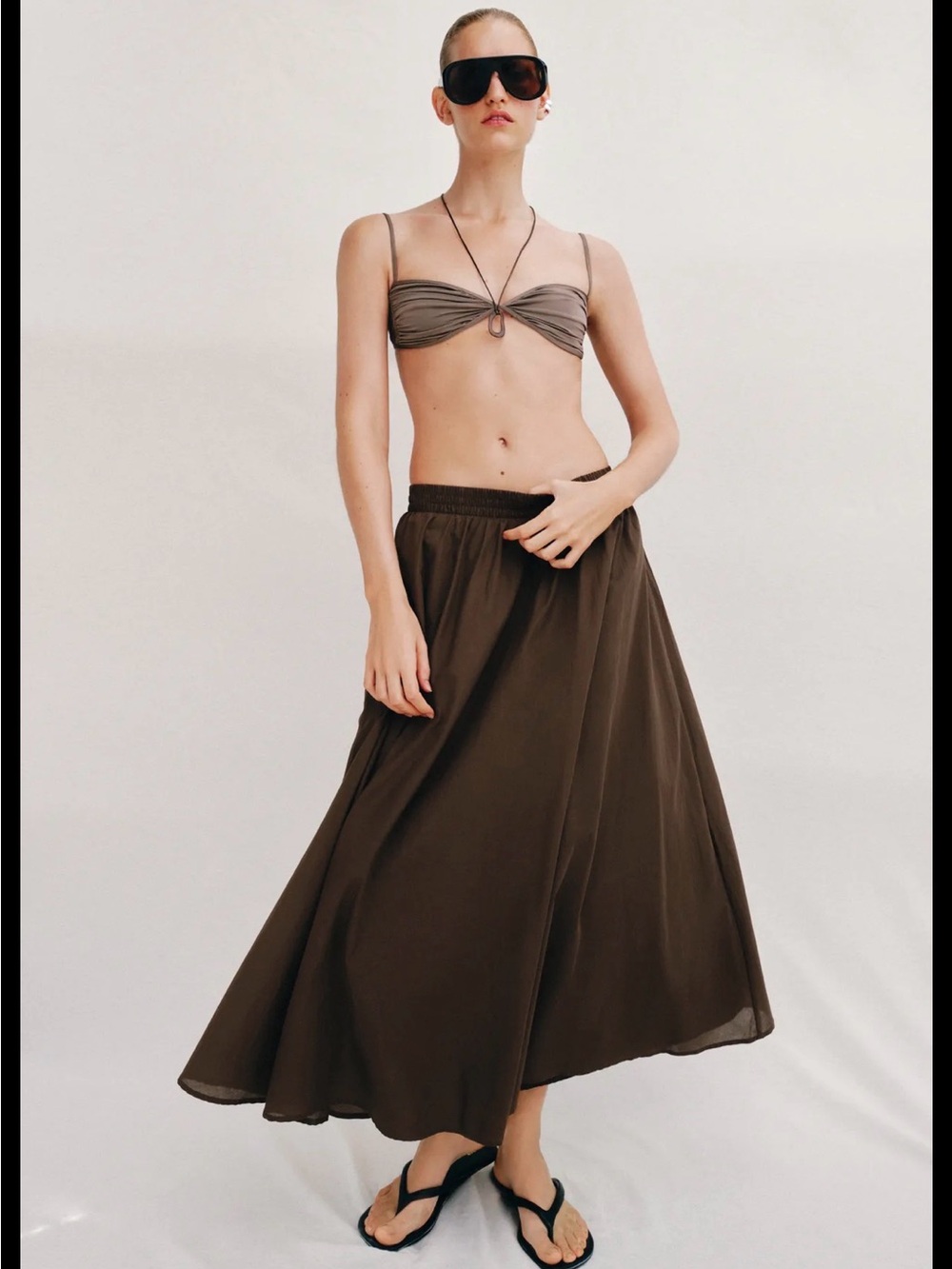 Zara Layered MIDI Skirt
